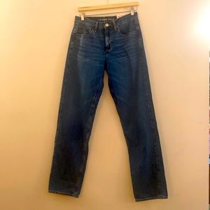 American Eagle 6 long 28w 90s straight medium indigo no stretch Jean